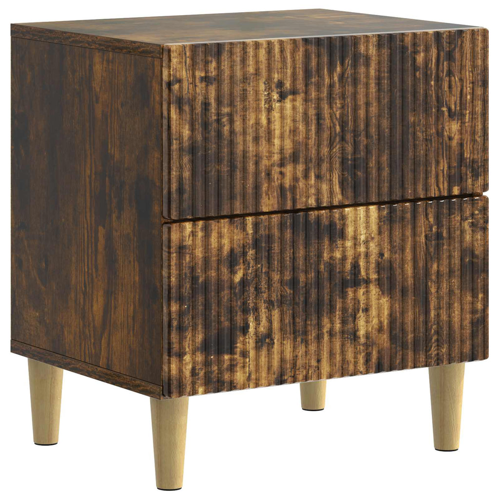 Nachttisch 2 pcs Geräucherte Eiche 43 x 34,5 x 48 cm