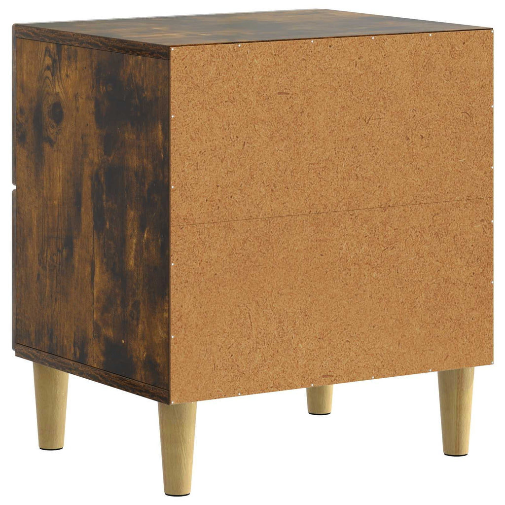 Nachttisch 2 pcs Geräucherte Eiche 43 x 34,5 x 48 cm