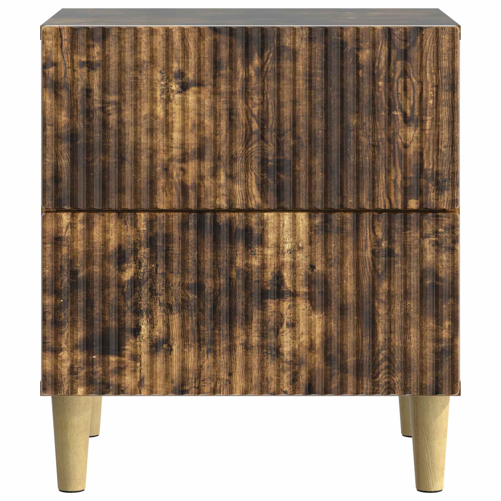 Nachttisch 2 pcs Geräucherte Eiche 43 x 34,5 x 48 cm