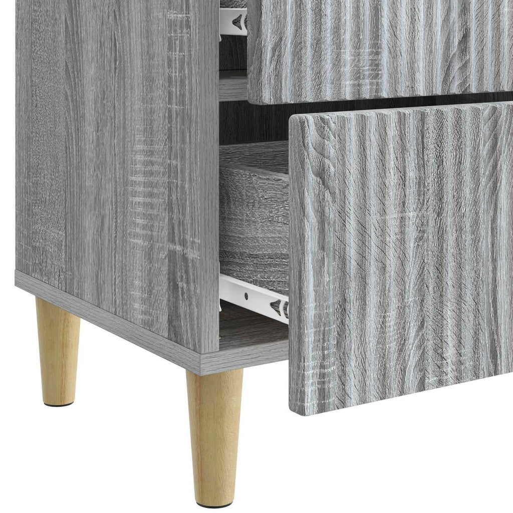 Nachttisch Graues Sonoma 43 x 34,5 x 48 cm Holzwerkstoff