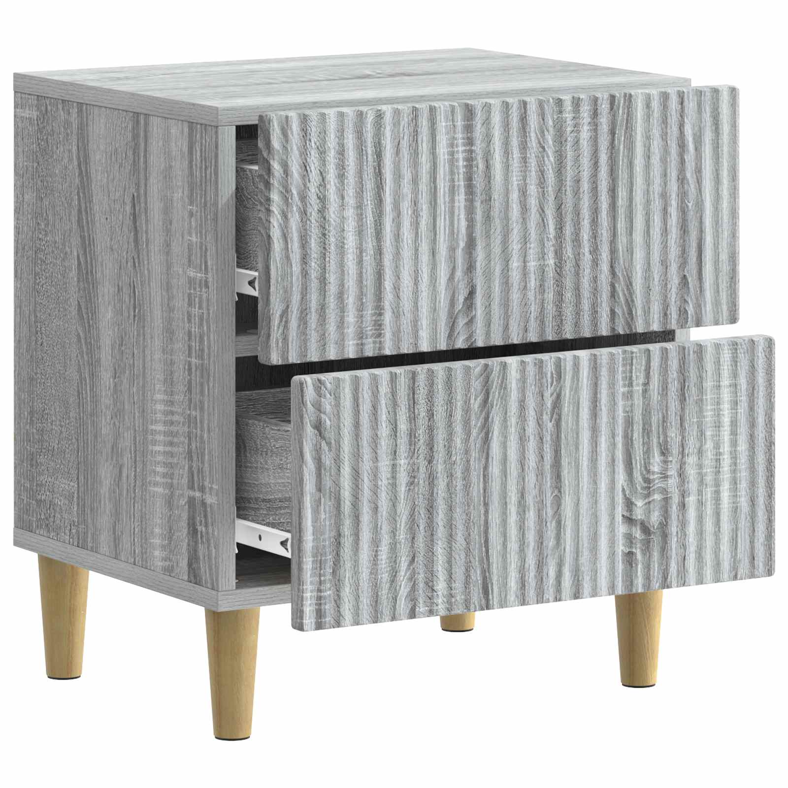 Nachttisch Graues Sonoma 43 x 34,5 x 48 cm Holzwerkstoff