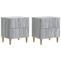 Nachttisch 2 pcs Graues Sonoma 43 x 34,5 x 48 cm Holzwerkstoff