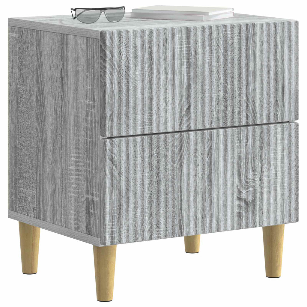 Nachttisch 2 pcs Graues Sonoma 43 x 34,5 x 48 cm Holzwerkstoff