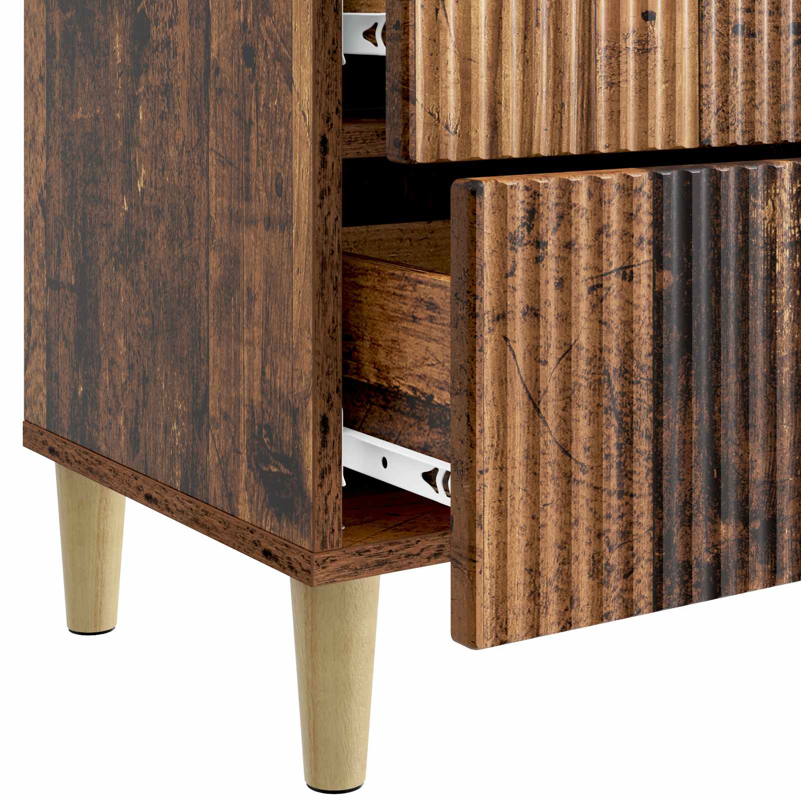 Nachttisch Altholz 43 x 34,5 x 48 cm Holzwerkstoff