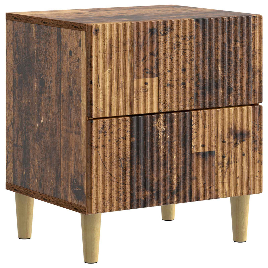 Nachttisch 2 pcs Altholz 43 x 34,5 x 48 cm Holzwerkstoff