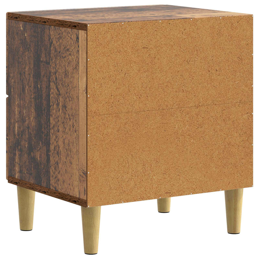 Nachttisch 2 pcs Altholz 43 x 34,5 x 48 cm Holzwerkstoff