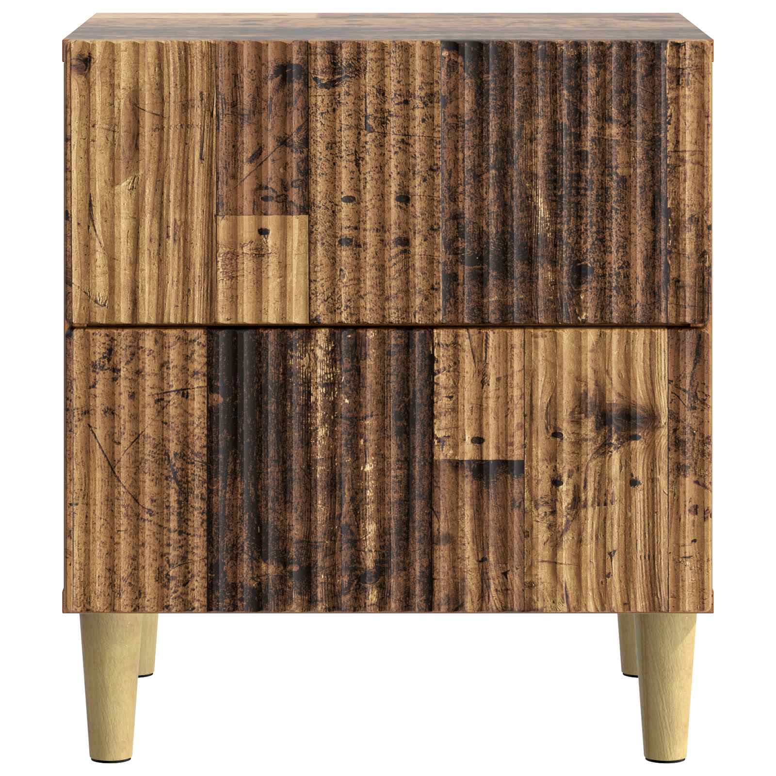 Nachttisch 2 pcs Altholz 43 x 34,5 x 48 cm Holzwerkstoff