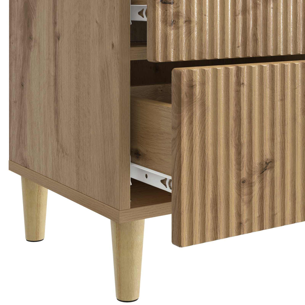 Nachttisch 2 pcs Artisan-Eiche 43 x 34,5 x 48 cm Holzwerkstoff