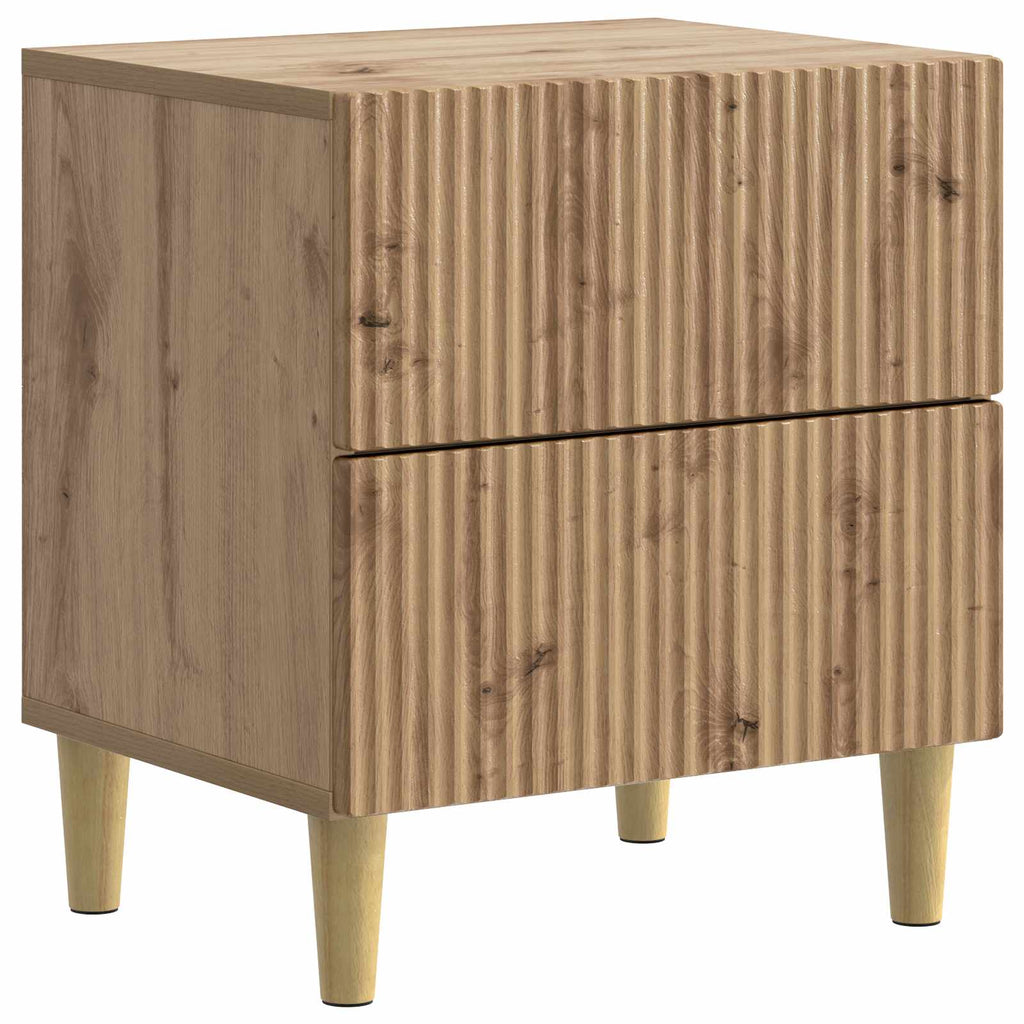 Nachttisch 2 pcs Artisan-Eiche 43 x 34,5 x 48 cm Holzwerkstoff