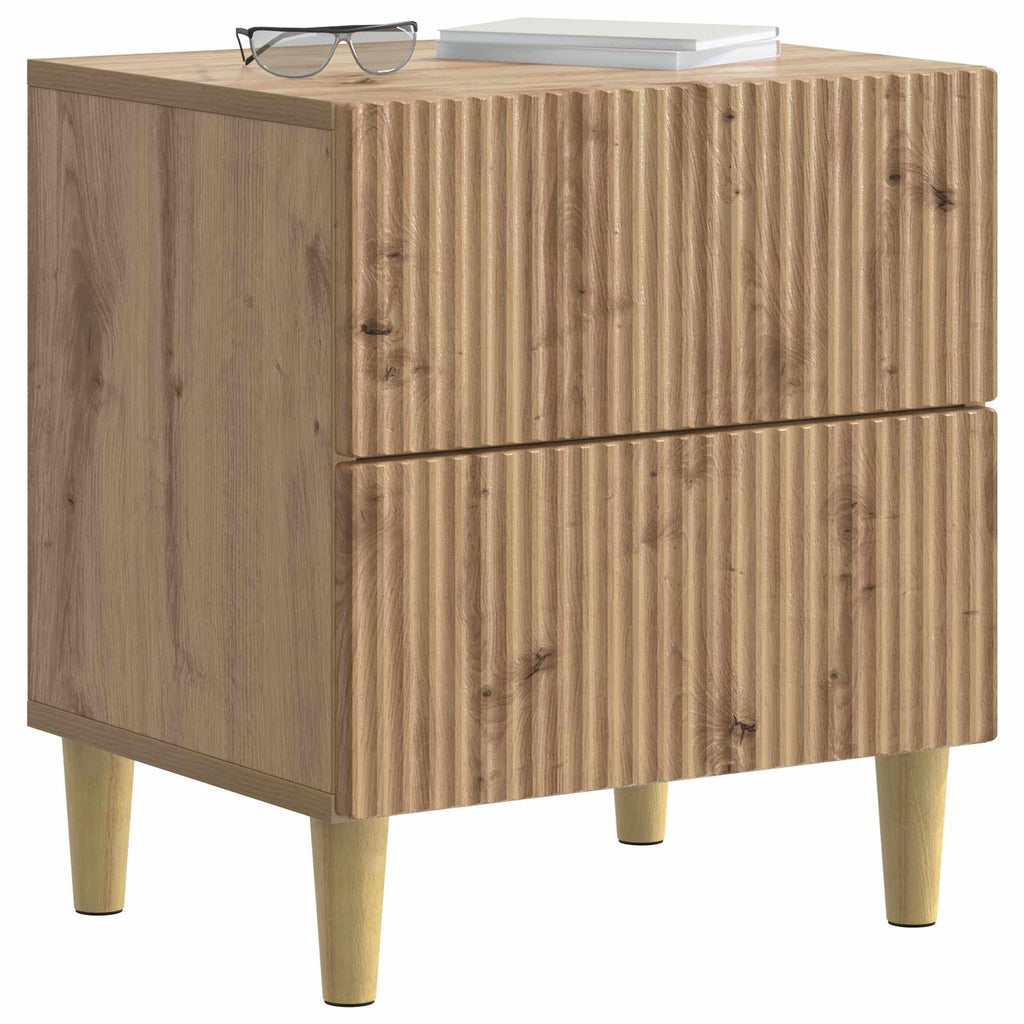 Nachttisch 2 pcs Artisan-Eiche 43 x 34,5 x 48 cm Holzwerkstoff