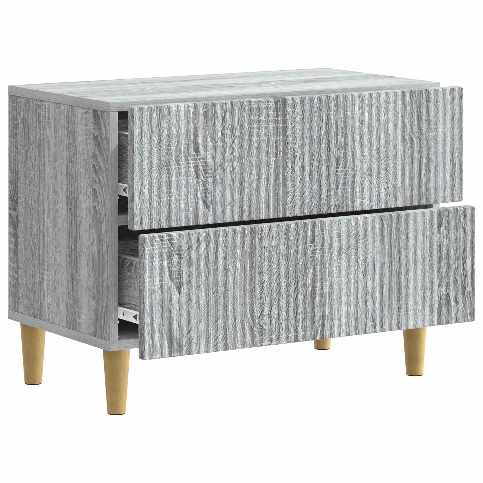 Nachttisch Graues Sonoma 62 x 34,5 x 48 cm Holzwerkstoff