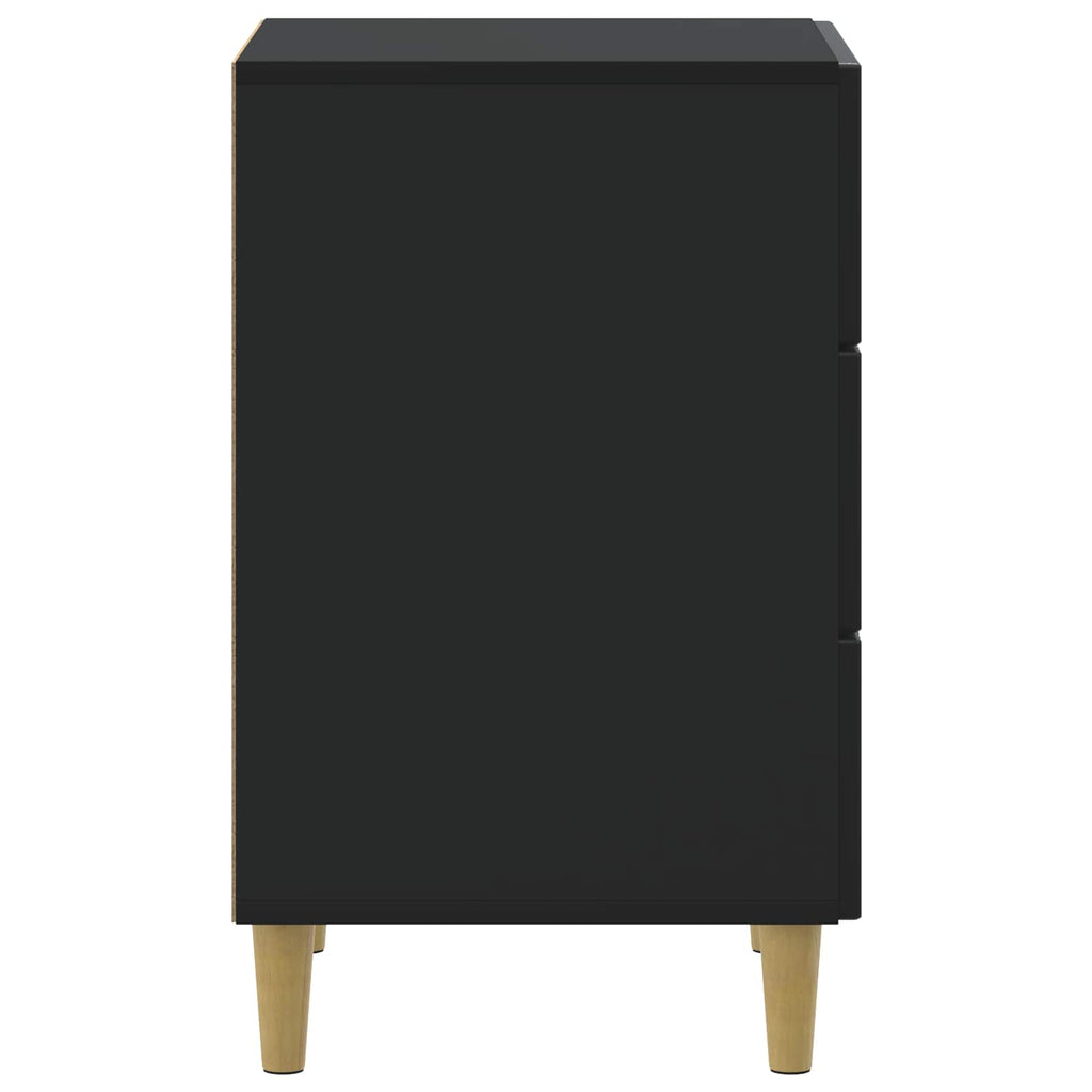 Nachttisch Schwarz 43 x 41 x 66,5 cm Holzwerkstoff