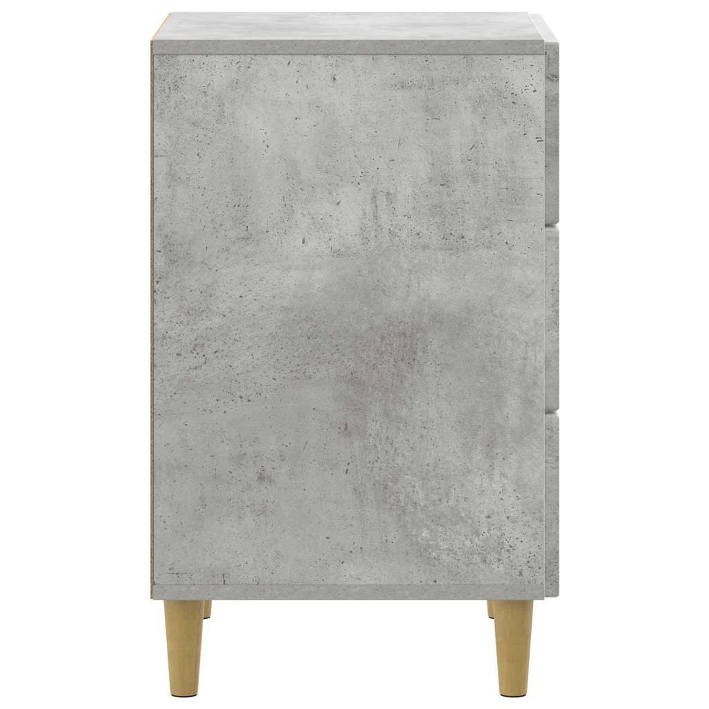 Nachttisch Betongrau 43 x 41 x 66,5 cm Holzwerkstoff