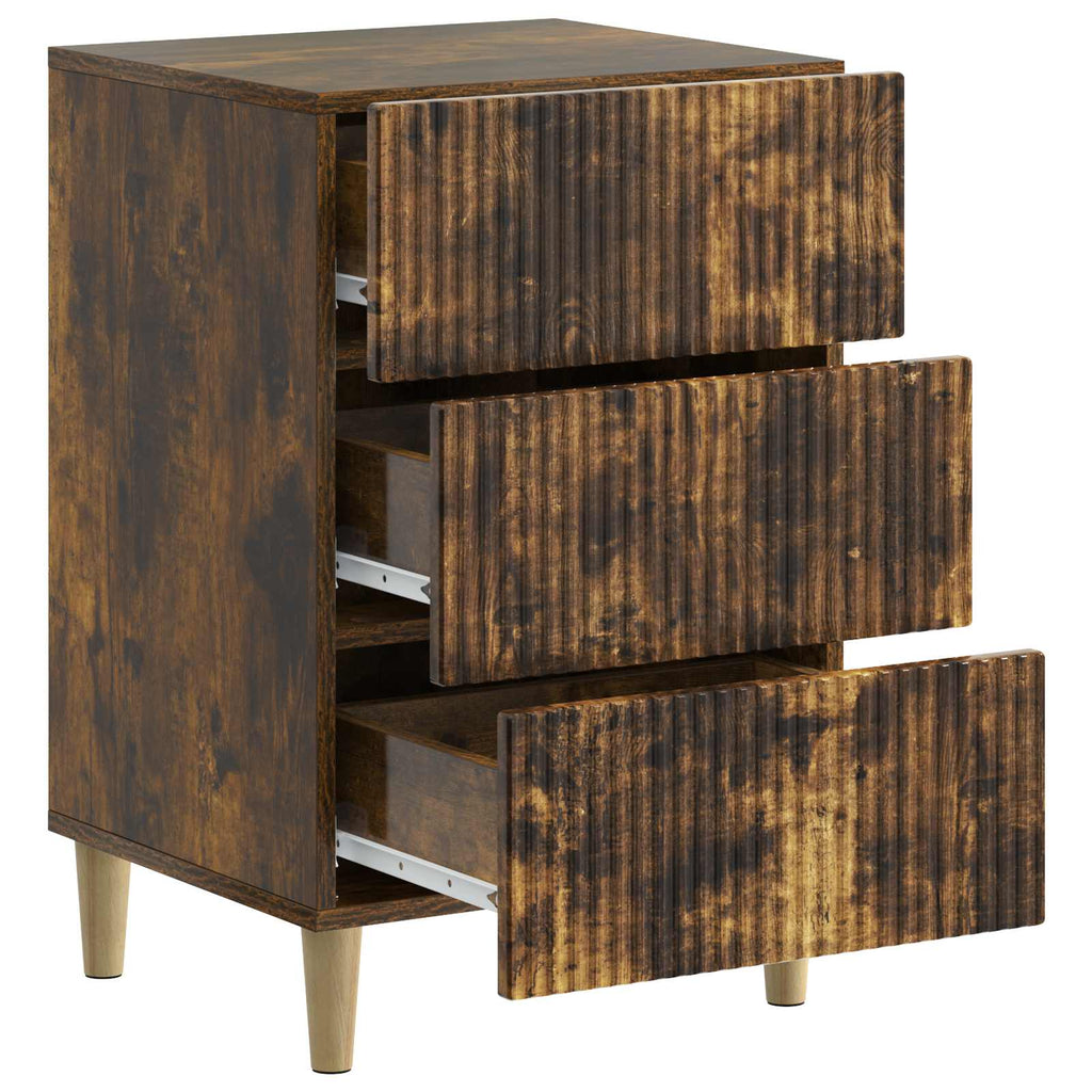 Nachttisch Geräucherte Eiche 43 x 41 x 66,5 cm Holzwerkstoff