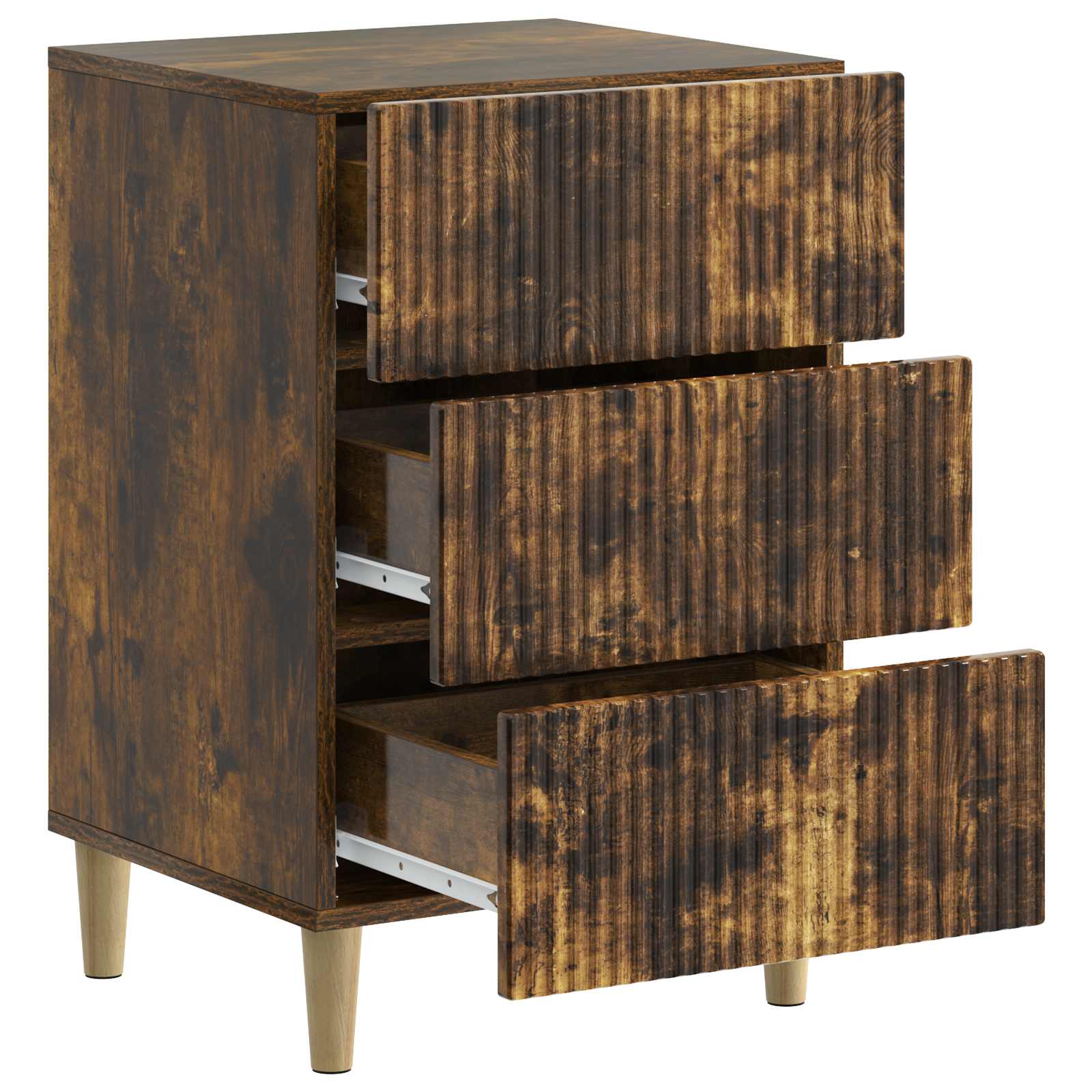 Nachttisch Geräucherte Eiche 43 x 41 x 66,5 cm Holzwerkstoff