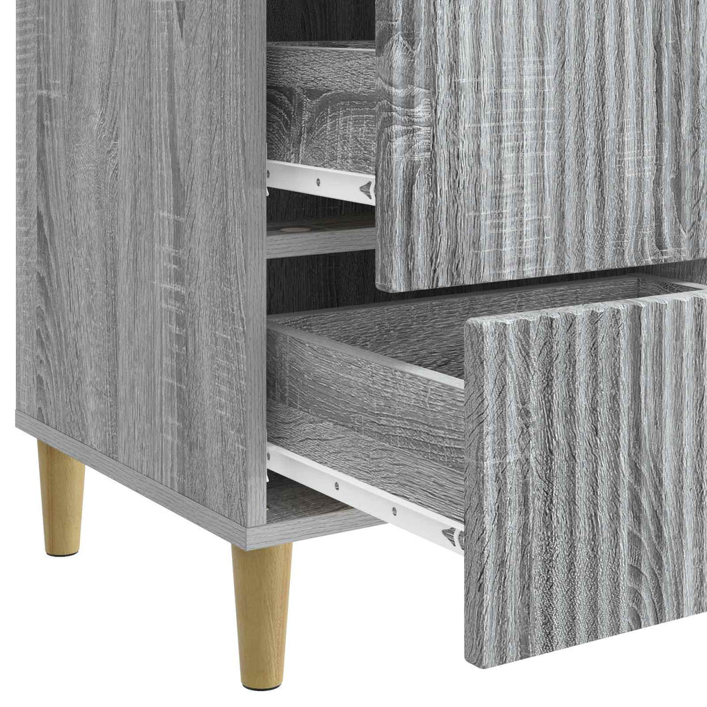 Nachttisch Graues Sonoma 43 x 41 x 66,5 cm Holzwerkstoff