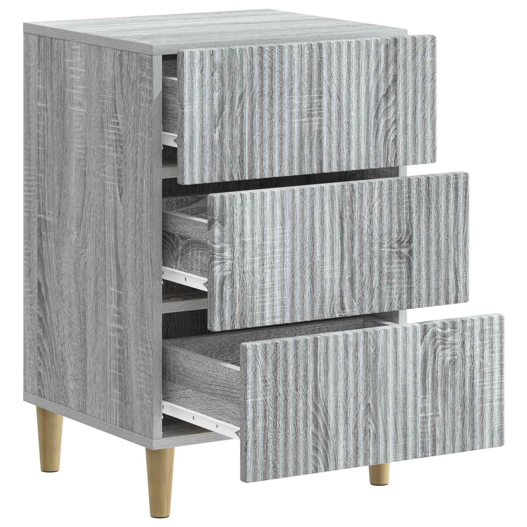 Nachttisch Graues Sonoma 43 x 41 x 66,5 cm Holzwerkstoff