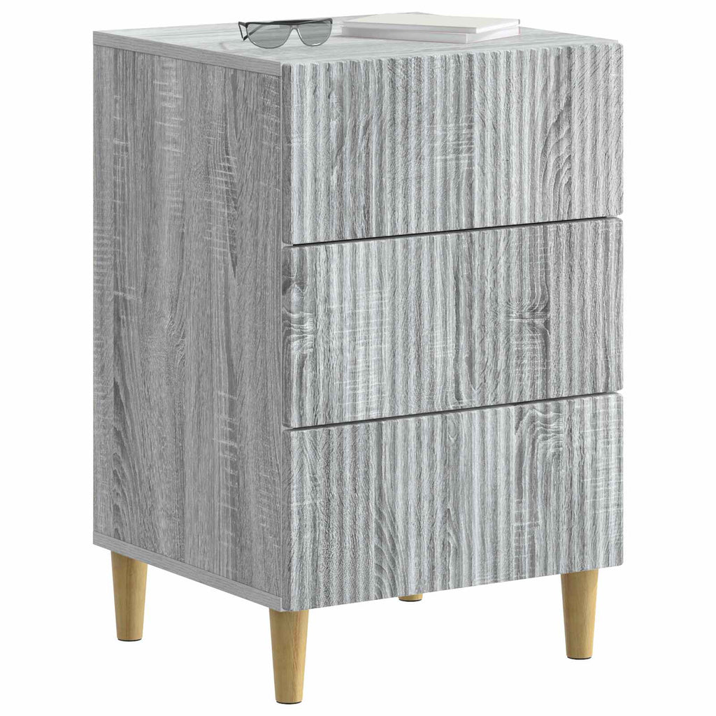 Nachttisch Graues Sonoma 43 x 41 x 66,5 cm Holzwerkstoff