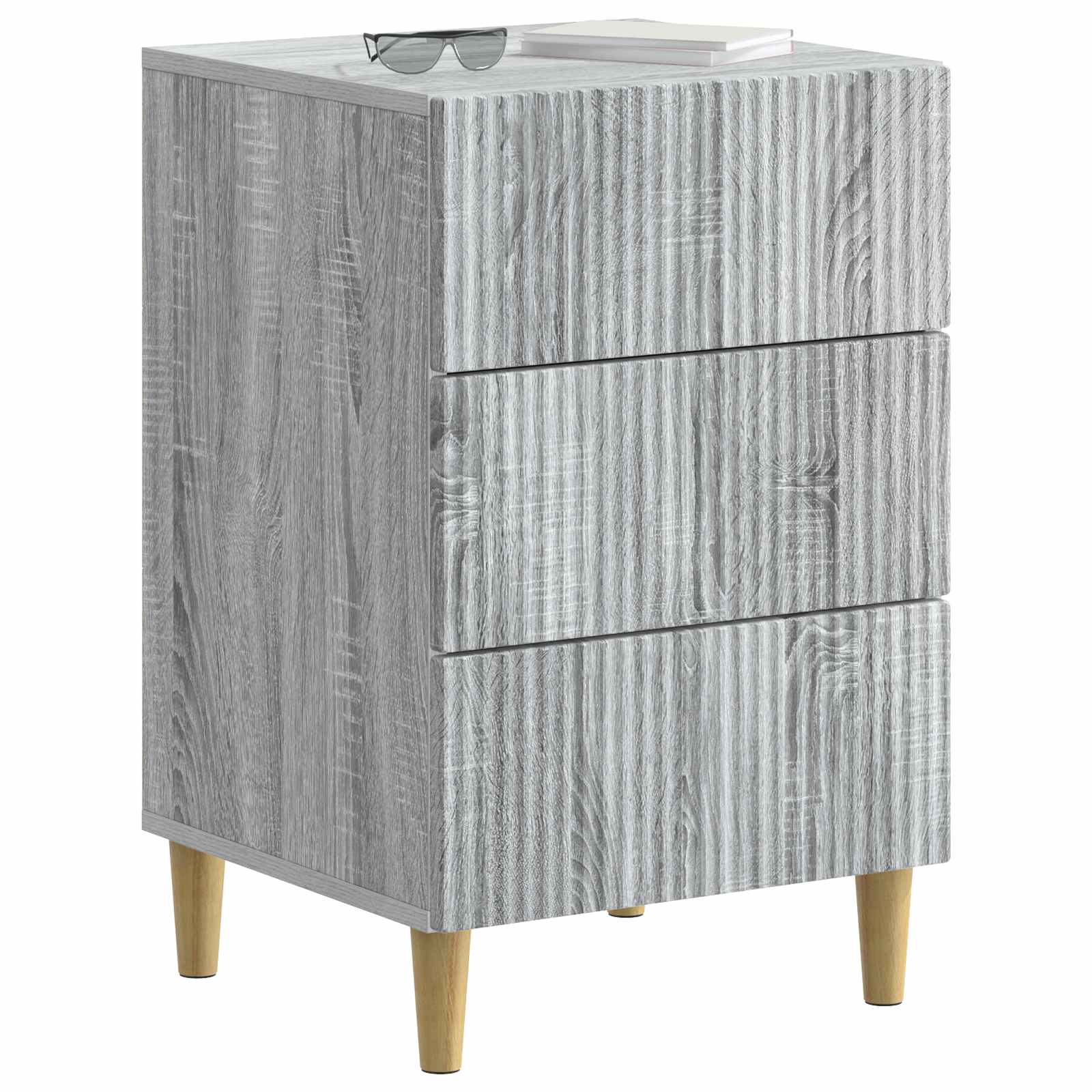 Nachttisch Graues Sonoma 43 x 41 x 66,5 cm Holzwerkstoff