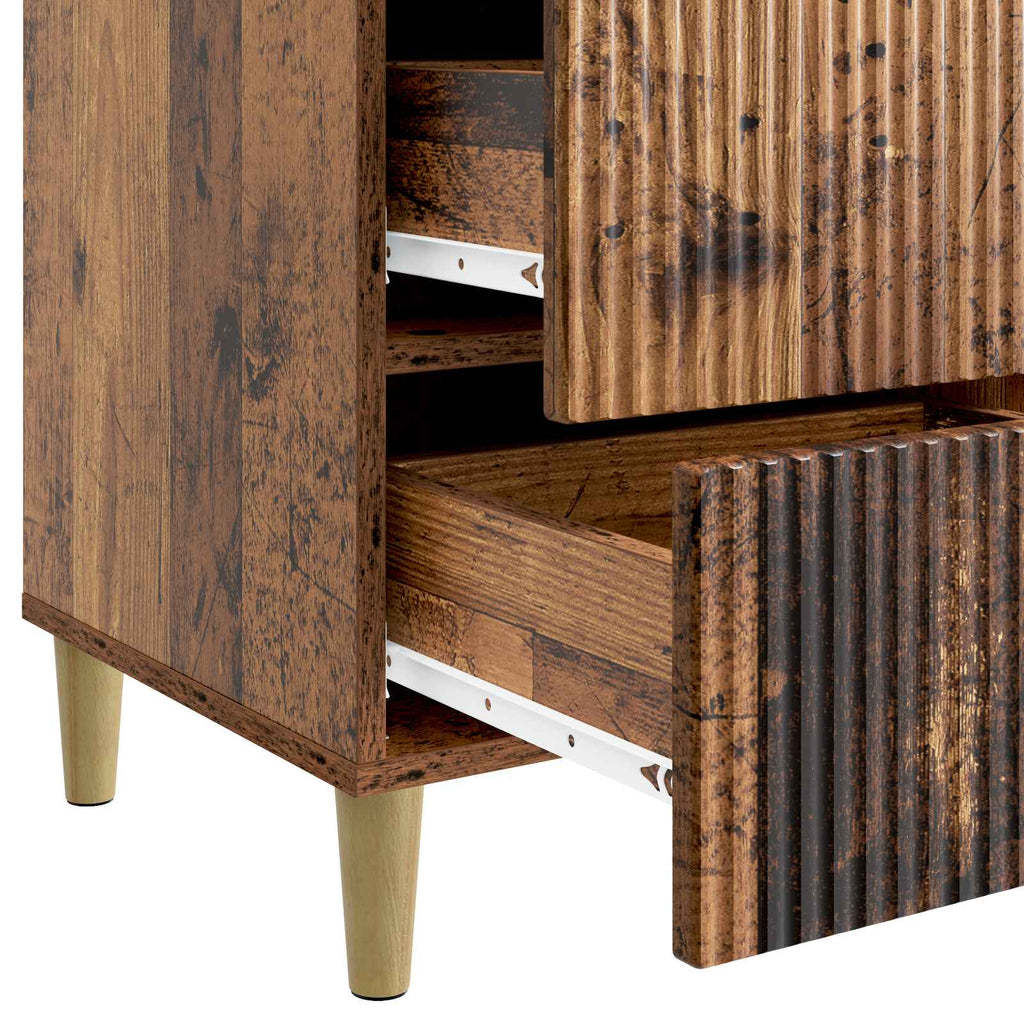 Nachttisch Altholz 43 x 41 x 66,5 cm Holzwerkstoff