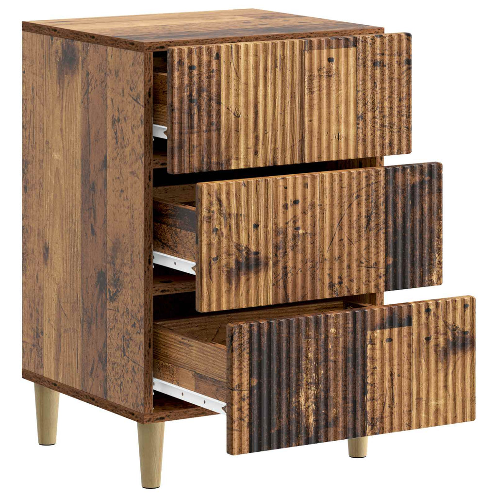 Nachttisch Altholz 43 x 41 x 66,5 cm Holzwerkstoff