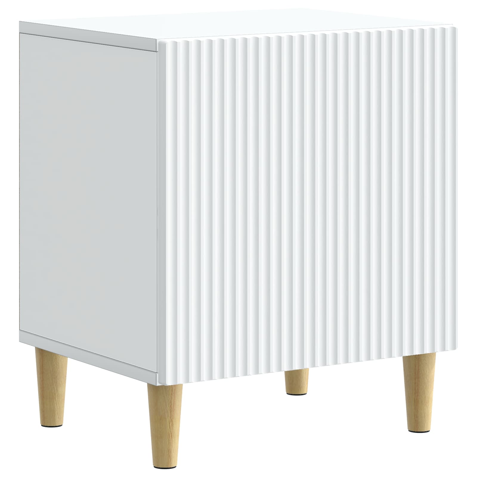 Nachttisch 2 pcs Weiß 43 x 34,5 x 50 cm Holzwerkstoff