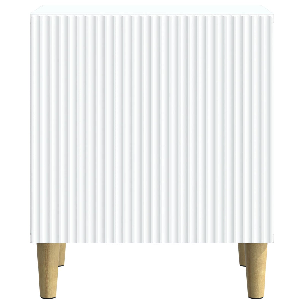 Nachttisch 2 pcs Weiß 43 x 34,5 x 50 cm Holzwerkstoff
