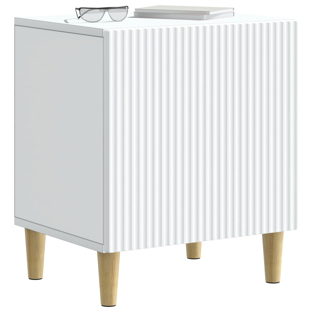 Nachttisch 2 pcs Weiß 43 x 34,5 x 50 cm Holzwerkstoff