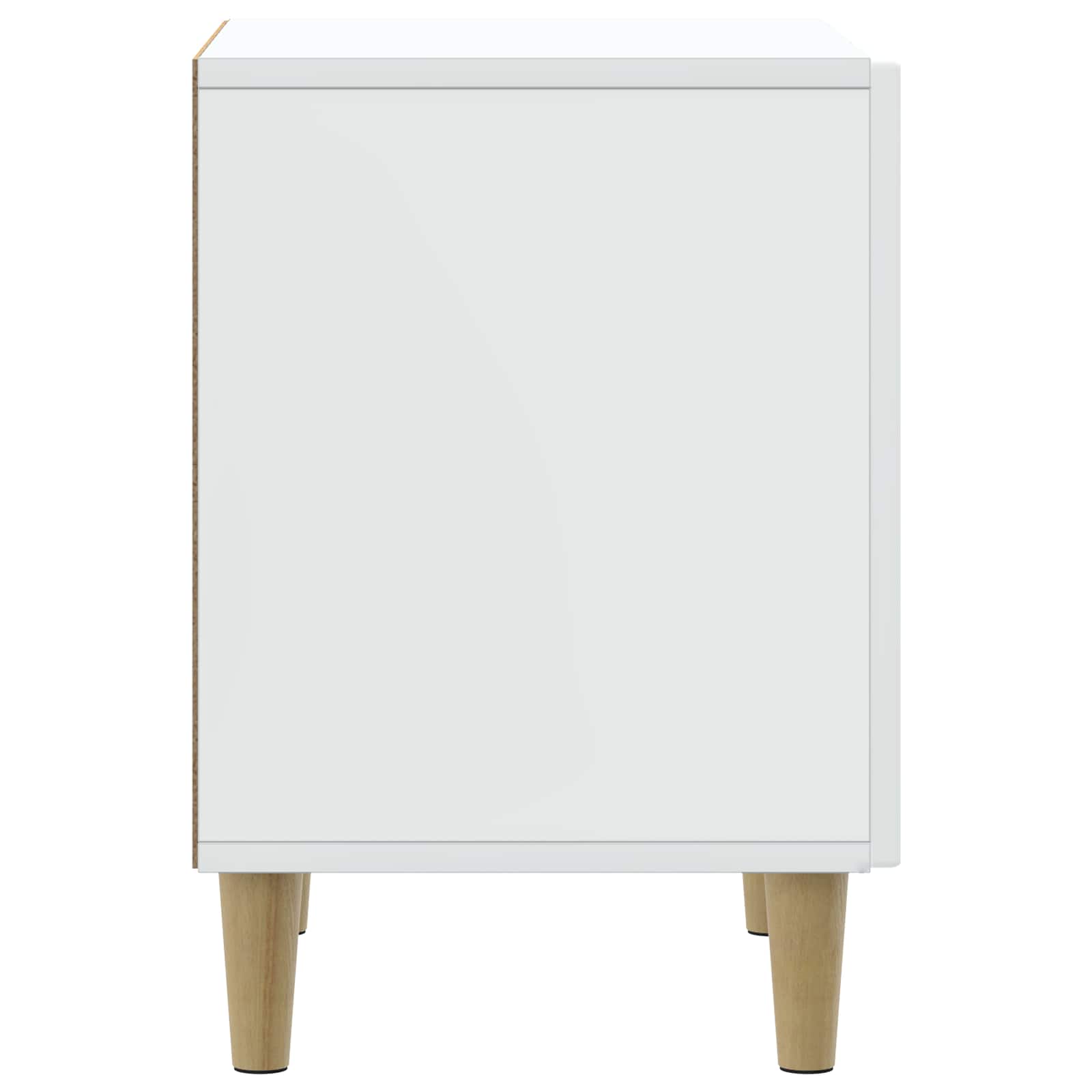 Nachttisch 2 pcs Weiß 43 x 34,5 x 50 cm Holzwerkstoff