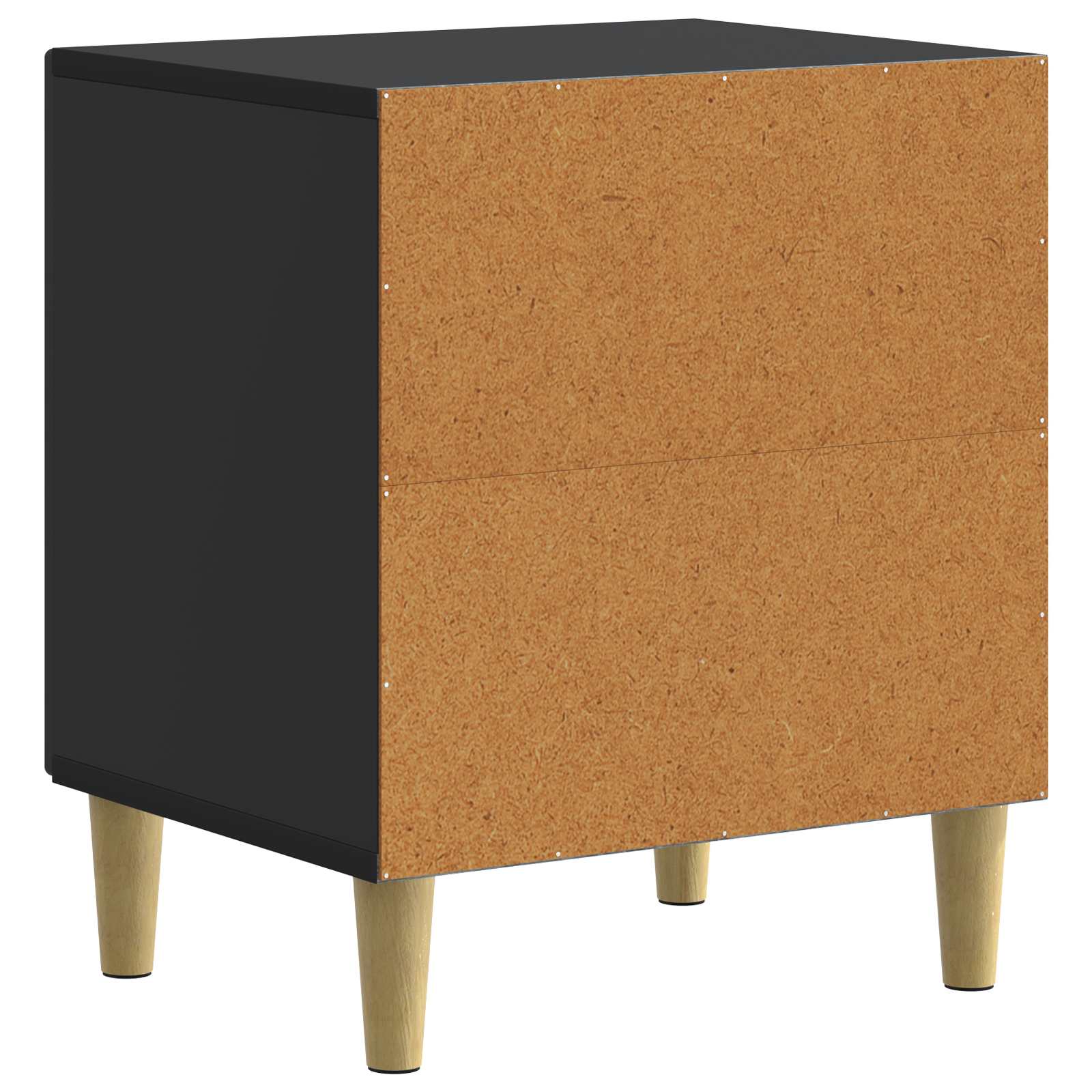 Nachttisch Schwarz 43 x 34,5 x 50 cm Holzwerkstoff