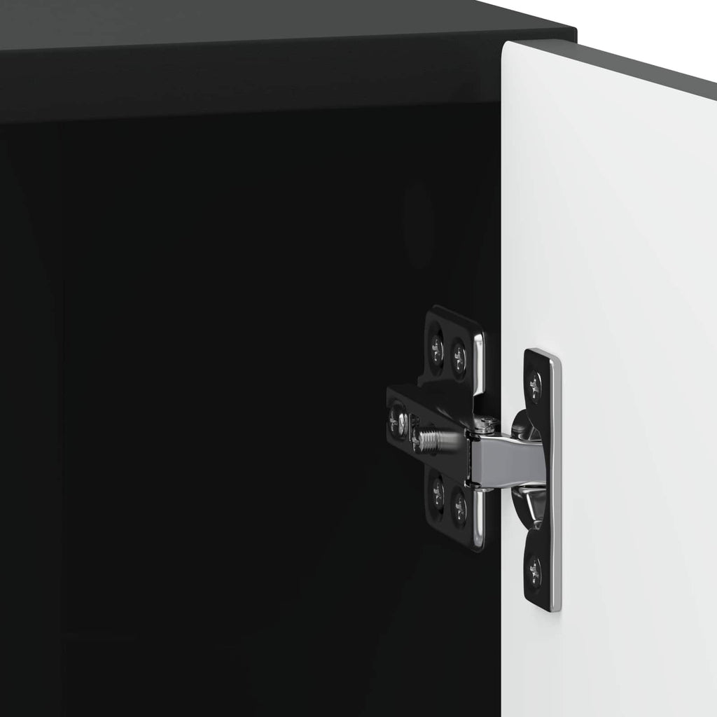 Nachttisch 2 pcs Schwarz 43 x 34,5 x 50 cm Holzwerkstoff