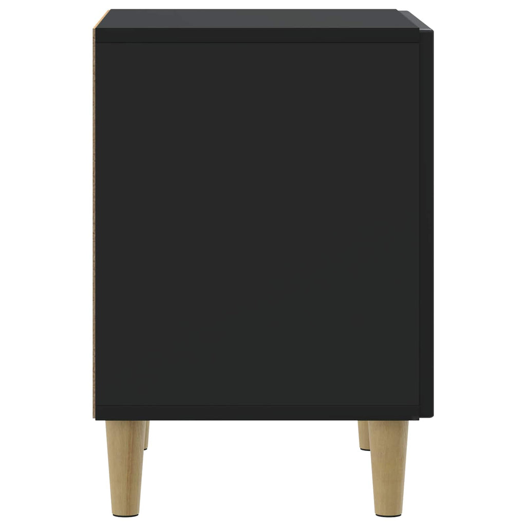 Nachttisch 2 pcs Schwarz 43 x 34,5 x 50 cm Holzwerkstoff
