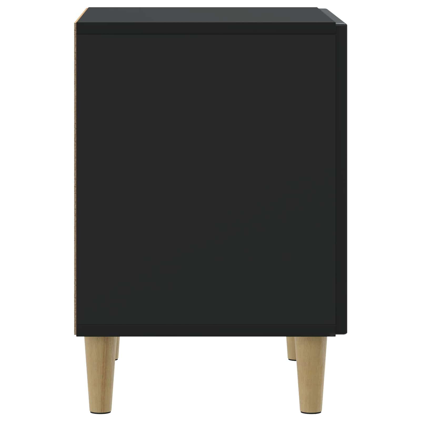 Nachttisch 2 pcs Schwarz 43 x 34,5 x 50 cm Holzwerkstoff