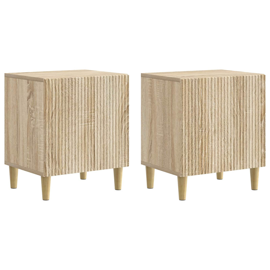 Nachttisch 2 pcs Sonoma-Eiche 43 x 34,5 x 50 cm Holzwerkstoff