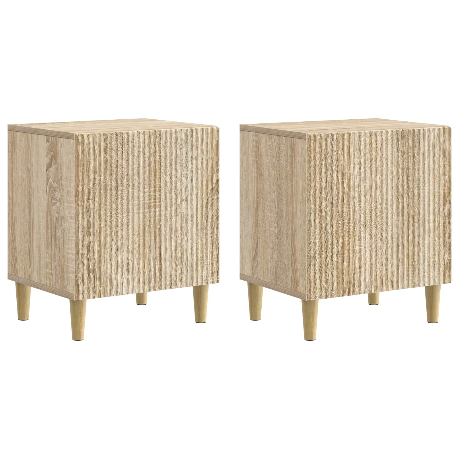 Nachttisch 2 pcs Sonoma-Eiche 43 x 34,5 x 50 cm Holzwerkstoff
