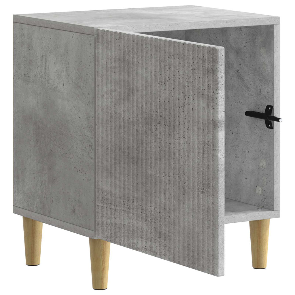 Nachttisch Betongrau 43 x 34,5 x 50 cm Holzwerkstoff