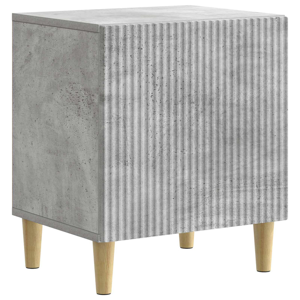 Nachttisch 2 pcs Betongrau 43 x 34,5 x 50 cm Holzwerkstoff