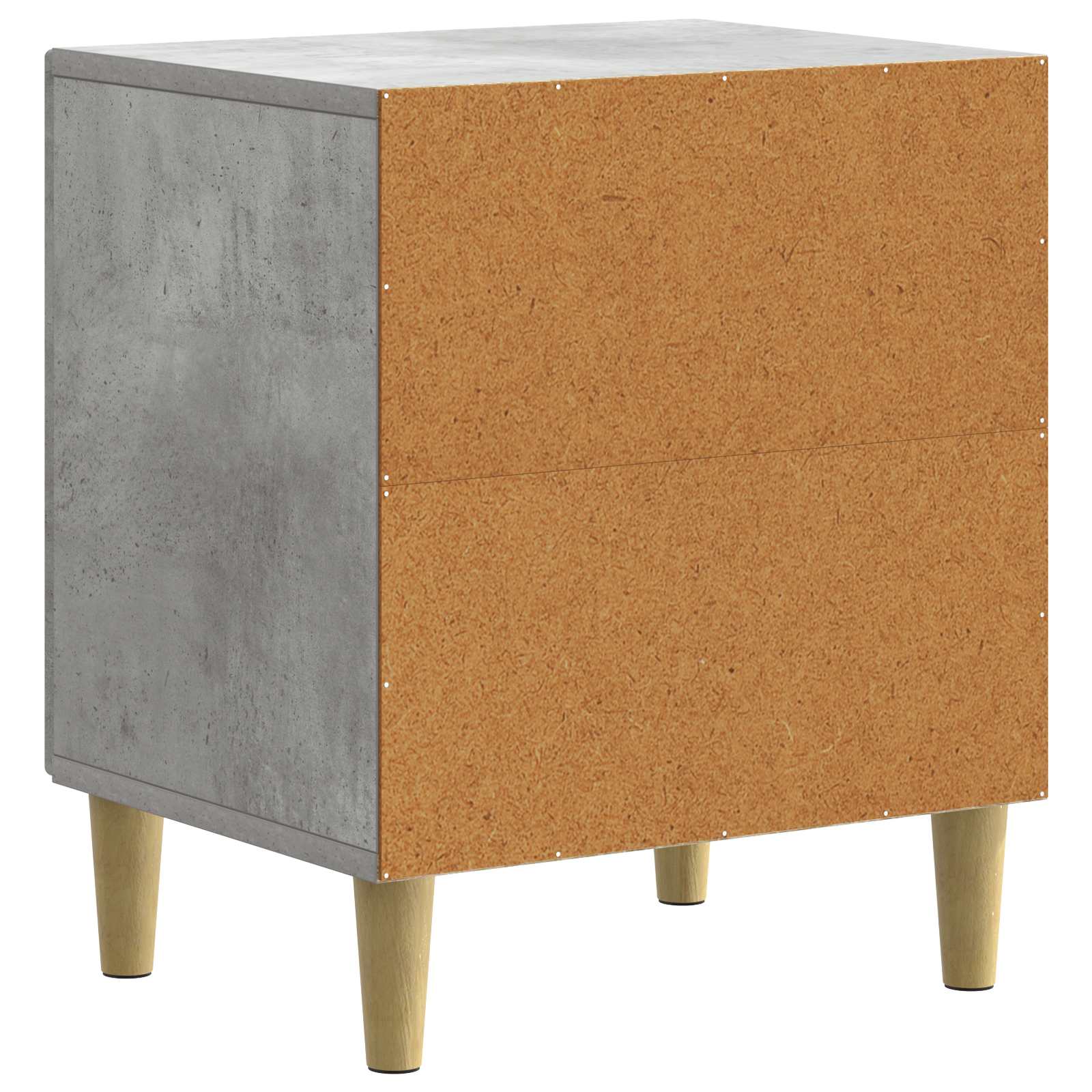 Nachttisch 2 pcs Betongrau 43 x 34,5 x 50 cm Holzwerkstoff
