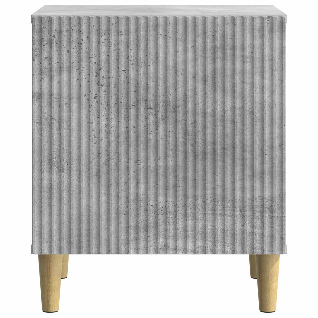 Nachttisch 2 pcs Betongrau 43 x 34,5 x 50 cm Holzwerkstoff