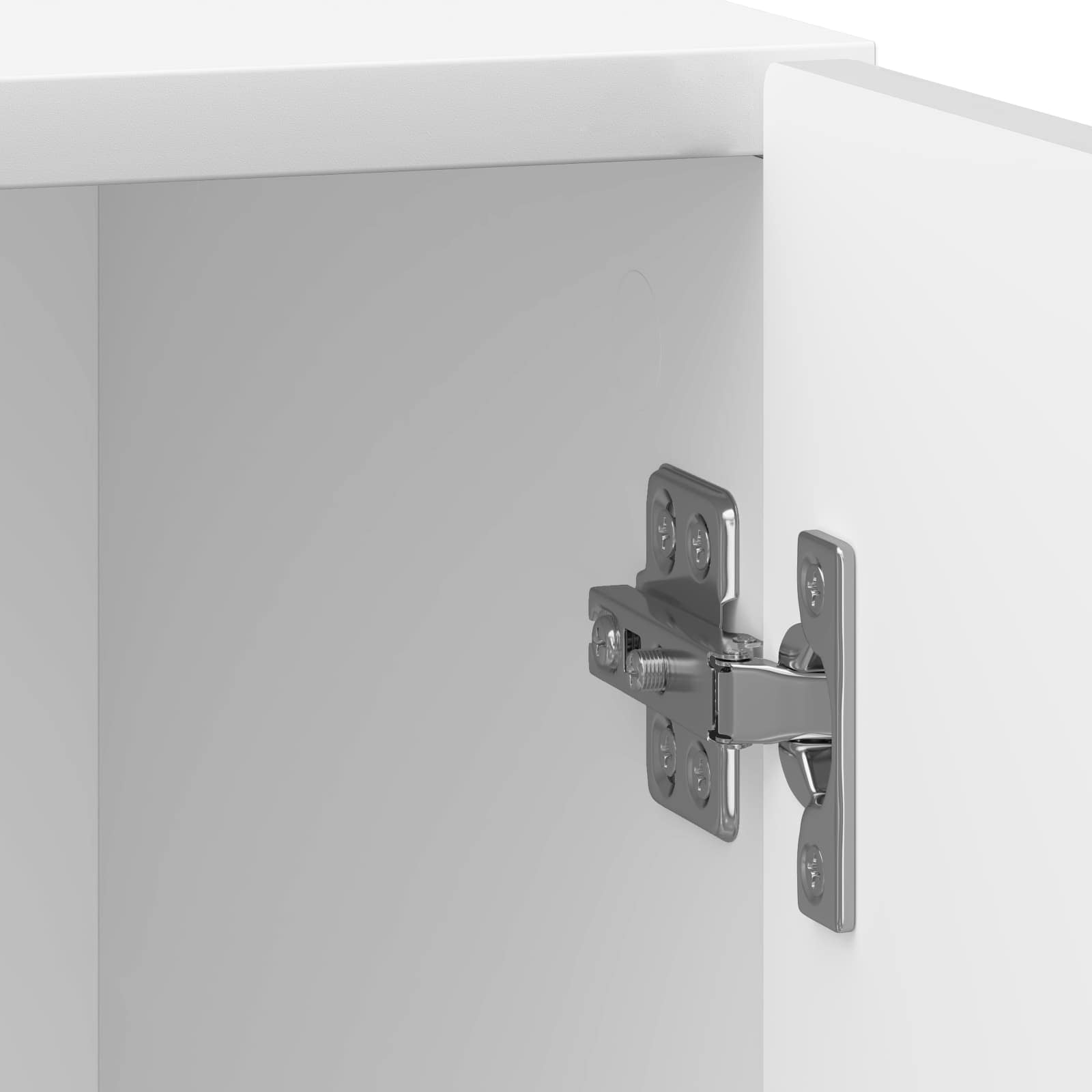 Nachttisch 2 pcs Hochglanz Weiß 43 x 34,5 x 50 cm Holzwerkstoff