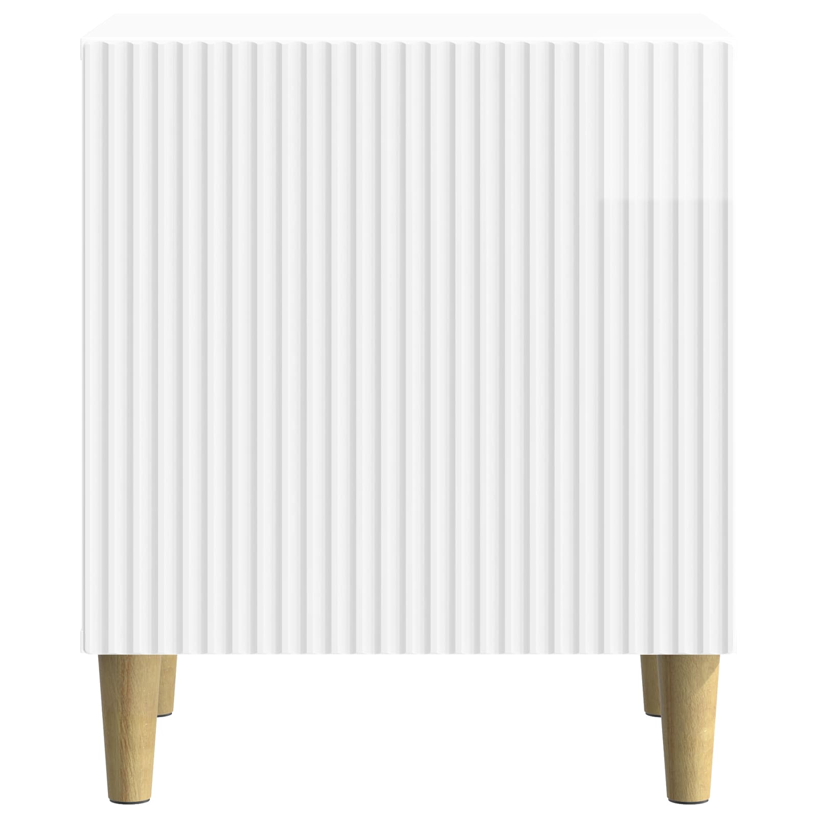 Nachttisch 2 pcs Hochglanz Weiß 43 x 34,5 x 50 cm Holzwerkstoff