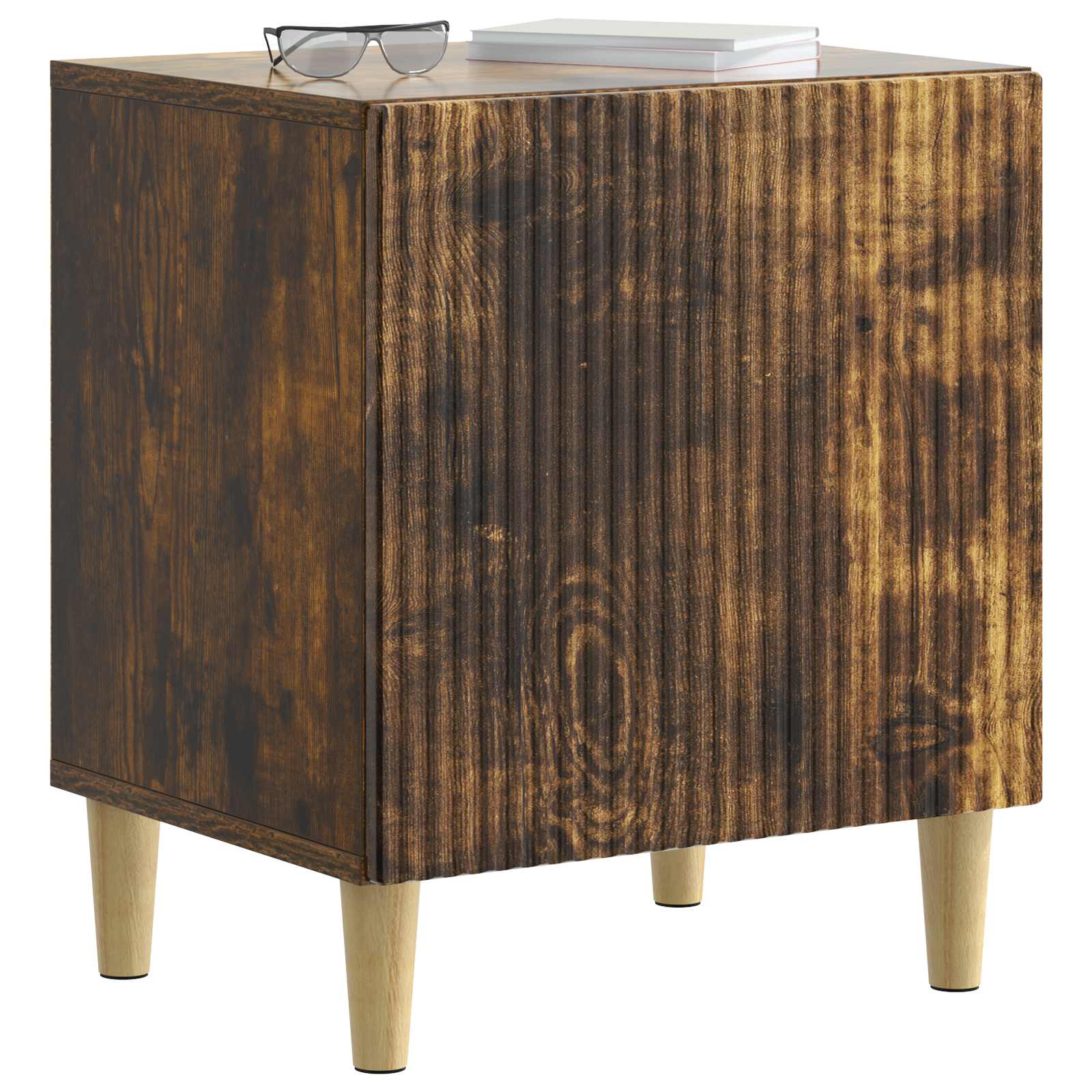 Nachttisch 2 pcs Geräucherte Eiche 43 x 34,5 x 50 cm