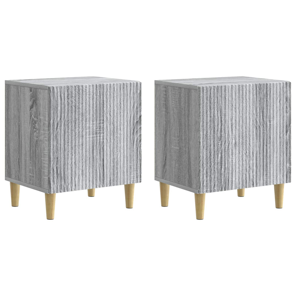 Nachttisch 2 pcs Graues Sonoma 43 x 34,5 x 50 cm Holzwerkstoff
