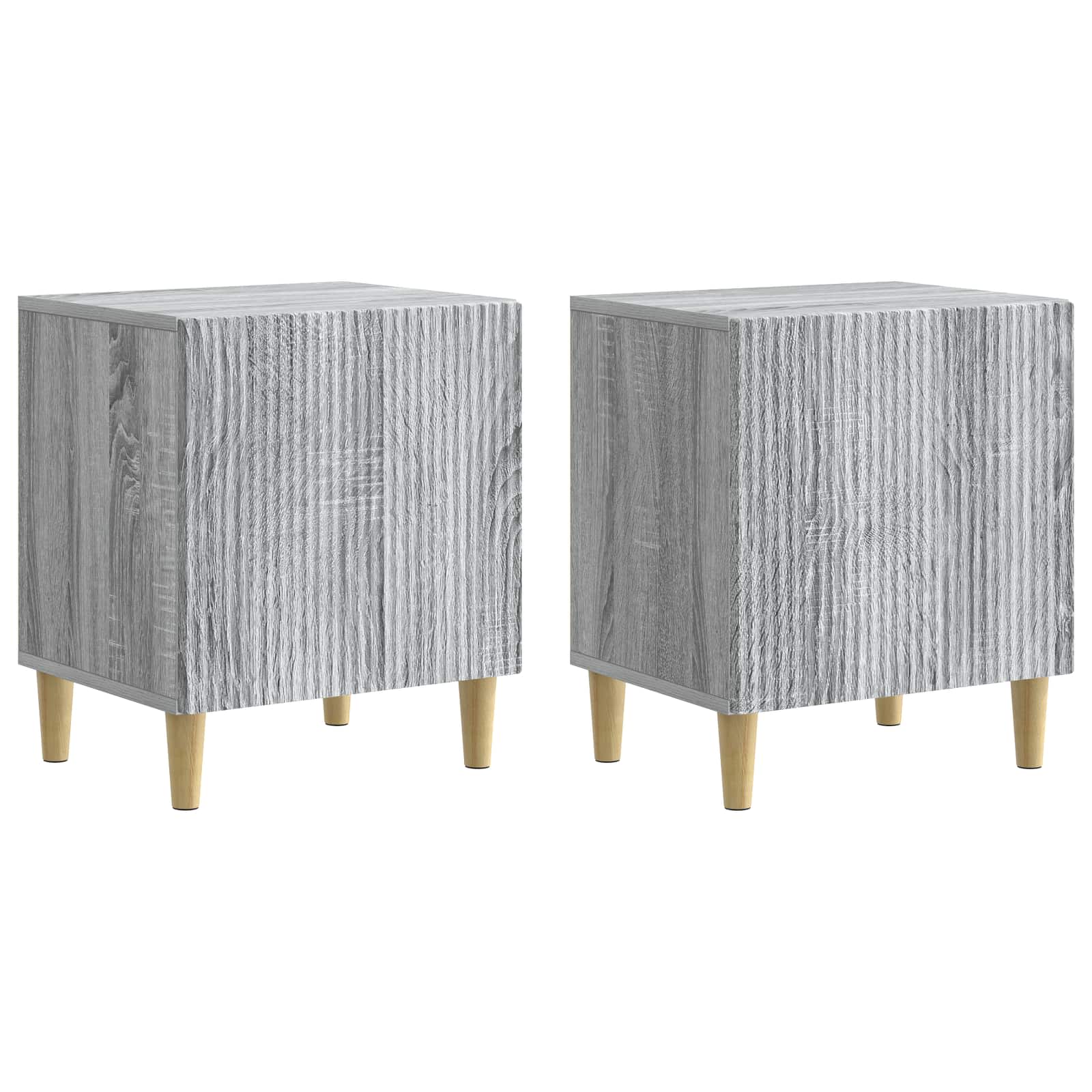 Nachttisch 2 pcs Graues Sonoma 43 x 34,5 x 50 cm Holzwerkstoff