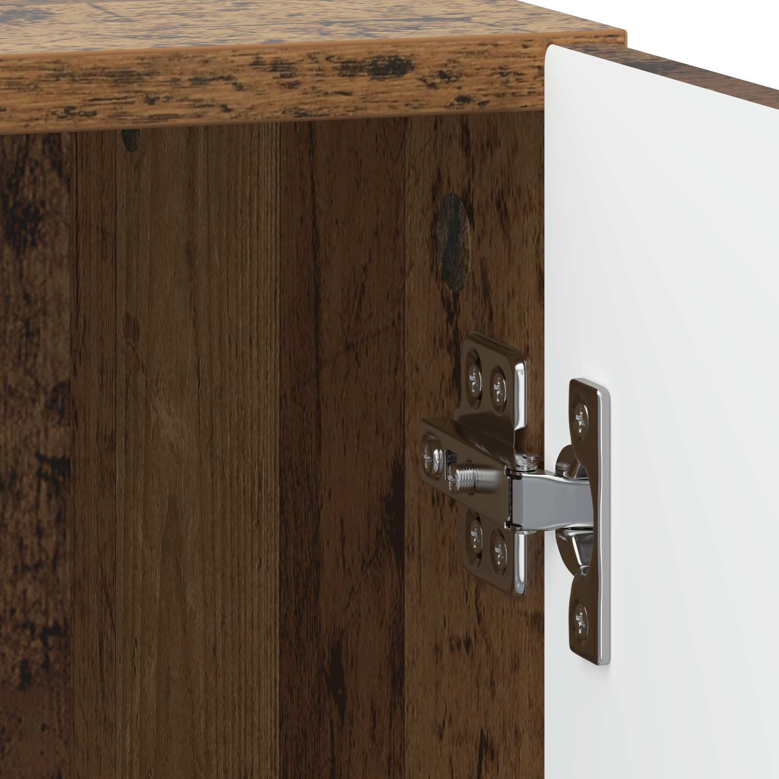 Nachttisch 2 pcs Altholz 43 x 34,5 x 50 cm Holzwerkstoff