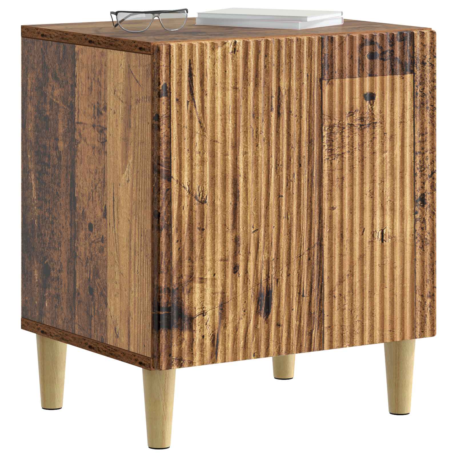 Nachttisch 2 pcs Altholz 43 x 34,5 x 50 cm Holzwerkstoff