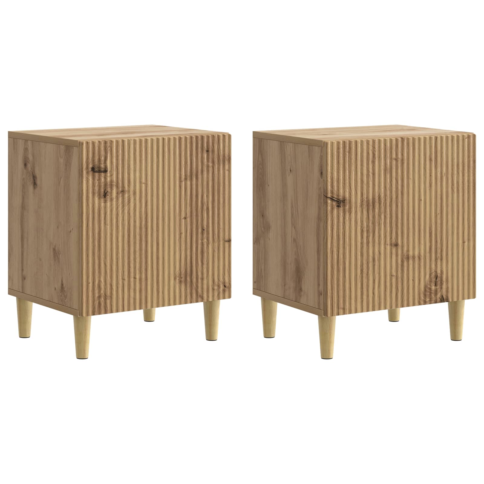 Nachttisch 2 pcs Artisan-Eiche 43 x 34,5 x 50 cm Holzwerkstoff