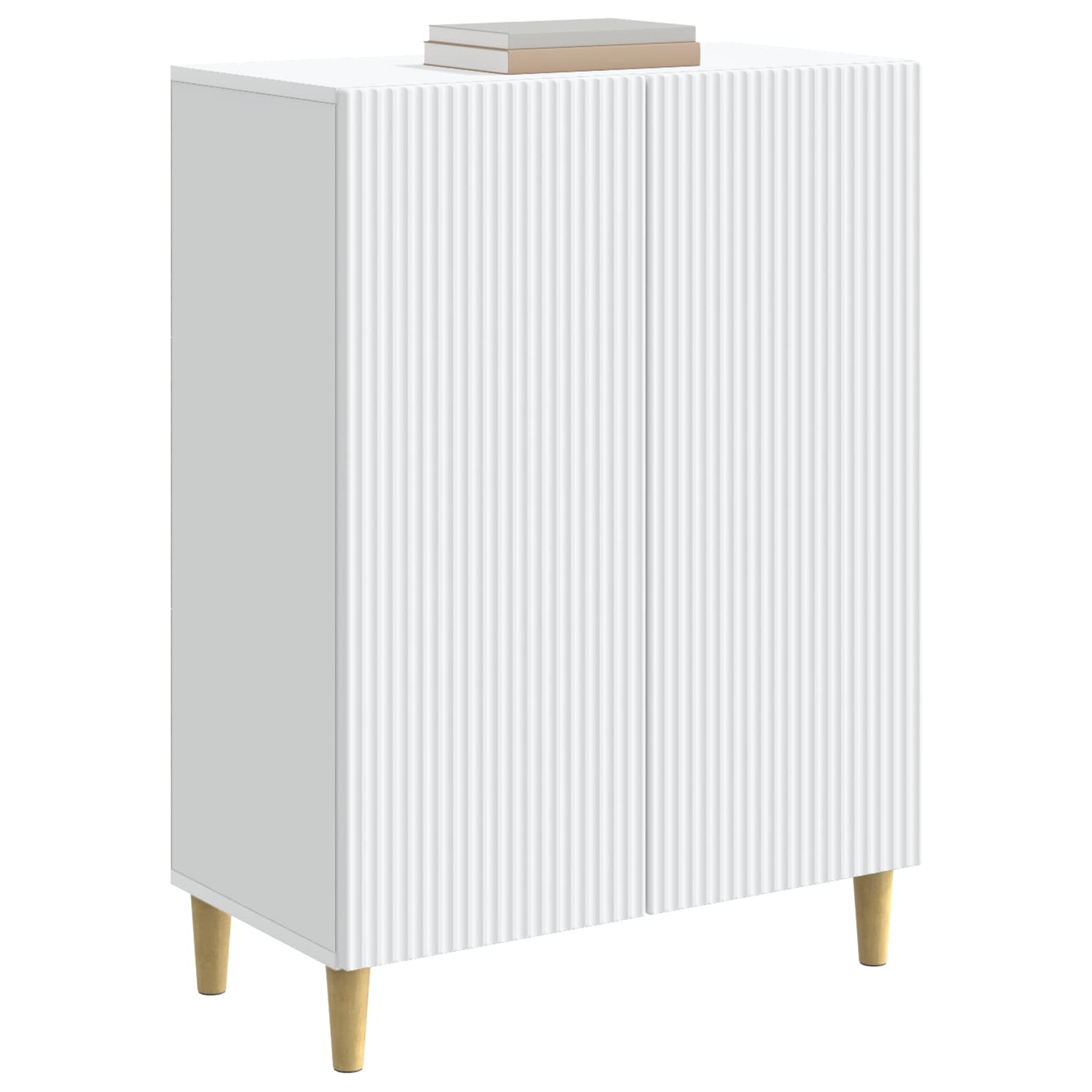 Sideboard Weiß 66 x 34,5 x 90 cm Holzwerkstoff