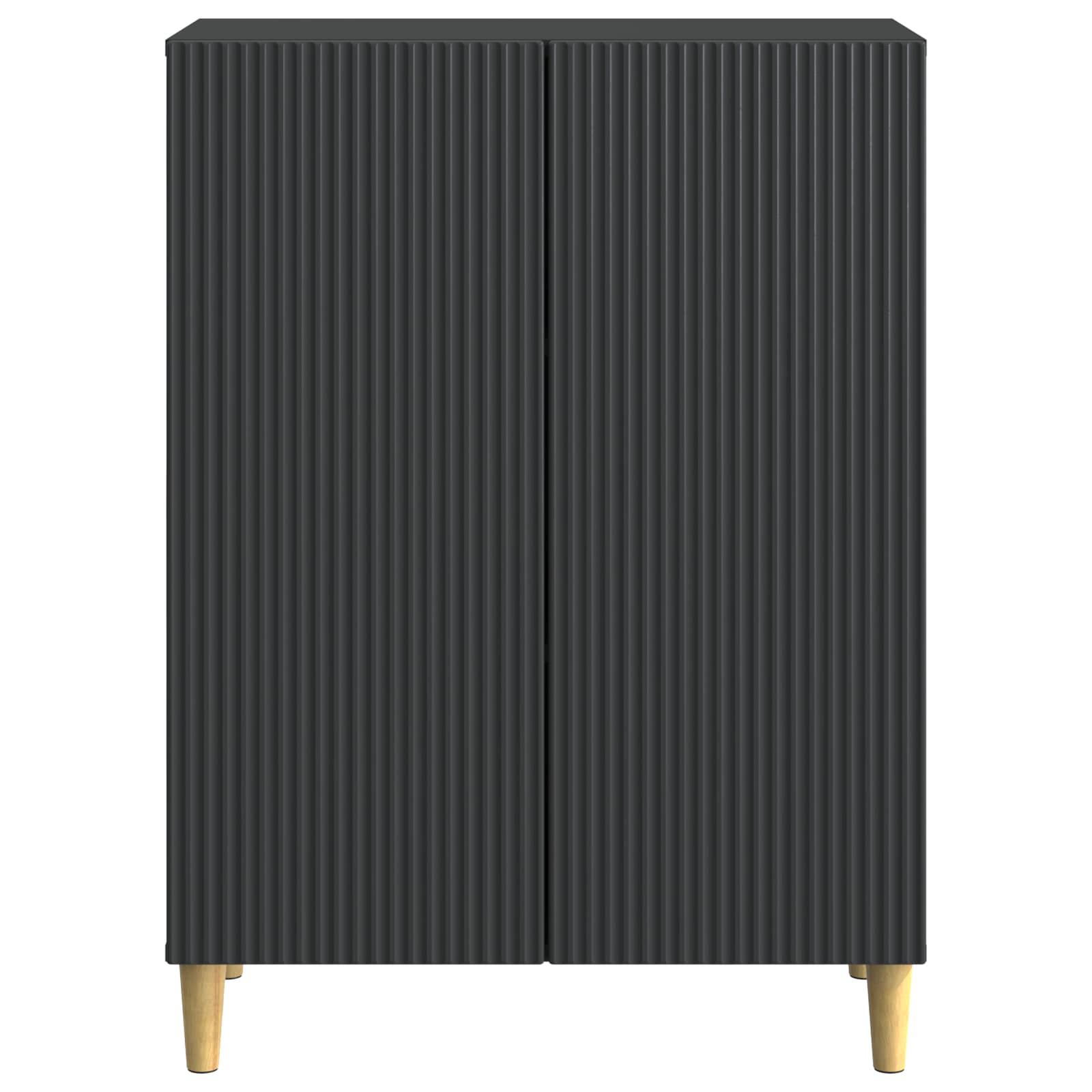 Sideboard Schwarz 66 x 34,5 x 90 cm Holzwerkstoff