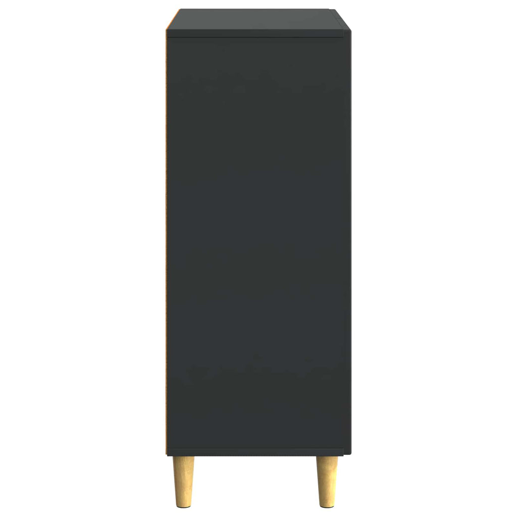 Sideboard Schwarz 66 x 34,5 x 90 cm Holzwerkstoff